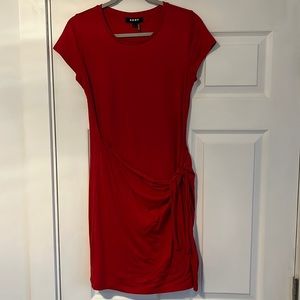 Cute dkny red summer dress small